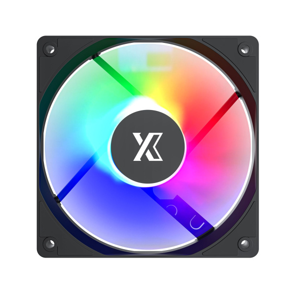 Кулер в корпус 120х120х25 XASTRA FC120B FRGB Black (1200prm/FRGB/Molex+3pin) bulk [FC120-1BF-SBP-GL]