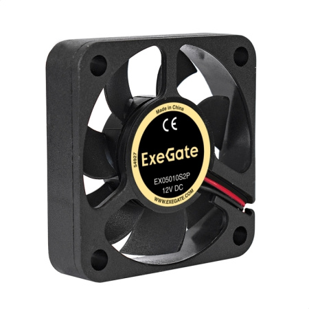 Кулер в корпус 50x50x10 ExeGate EX05010S2P (5000rpm/2pin/подшипник скольжения)