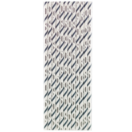 Трубочки для коктейля "Витая полоска" 12шт (1502-4518)