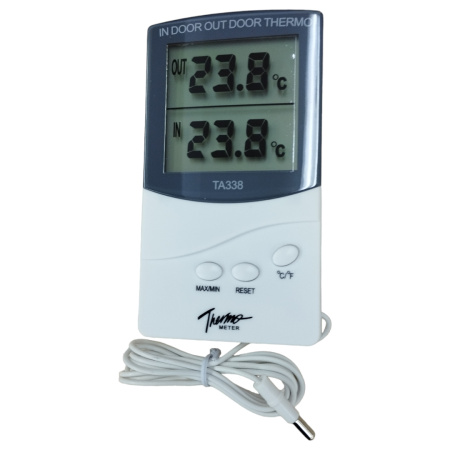 Термометр комнатно-уличный S-Line TA-338, внутр. 0°..50°, наруж. -40°..70°, 1*AAA