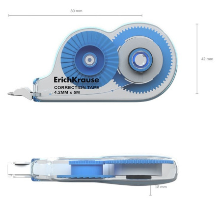Корректирующая лента Erich Krause "Arctic White" 4.2мм.*5м. (21885) Корректирующая лента Erich Krause "Arctic White" 4.2мм.*5м. (21885)