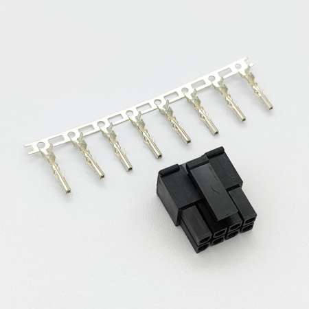 Разъем штыревой P3.0мм MX3.0  2*4pin, гнездо на кабель, аналог Molex MX3.0 Micro-Fit 43025-0800