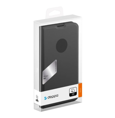 Чехол-книжка для Honor 9A Deppa Book Cover черный (87613)