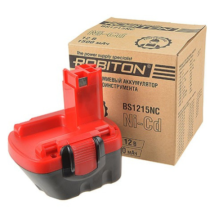 Аккумулятор эл.инструмента Bosch, Ni-Cd 12V 1.5Ah, Robiton BS1215NC, PN 2607335542