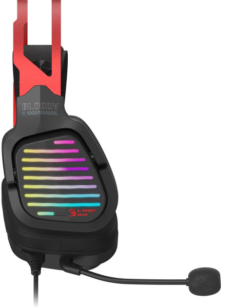 Игровая гарнитура A4Tech Bloody G560 мониторные кабель 2м, Black/Red