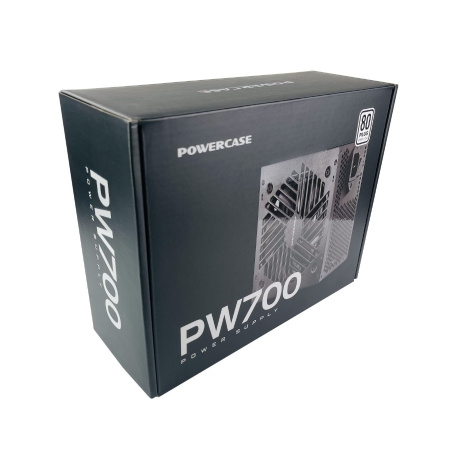 Блок питания 700Вт Powercase PW700 (APFC,120мм,2PCI-E,6SATA,80+)[PS-700W-DC]