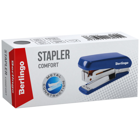 Степлер №24/6 BERLINGO "Comfort" на 20л. черный (DSn_20161)