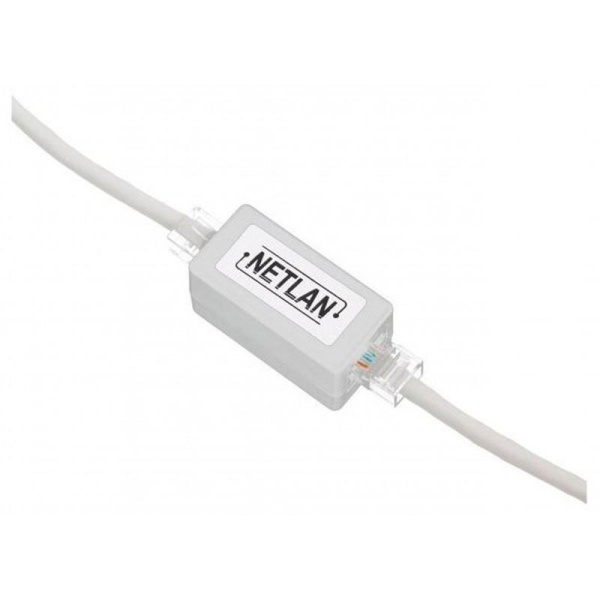 Модуль_проходной - - RJ45-RJ45 NETLAN_EC-UCB-55-UD2-WT для_соединения_2х_патч-кордов белый, J217