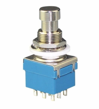 Кнопка ON-ON, 3PDT, 250в, 5а, M12, foot switch, PBS-24-302