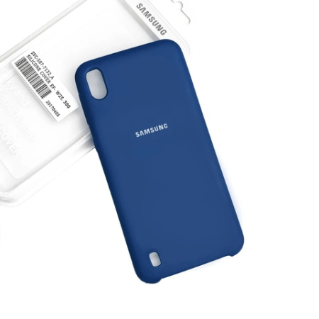 Чехол силиконовый для Samsung Galaxy A10 Silicone case синий