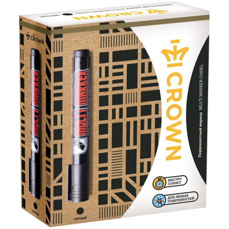Маркер перманентный CROWN "Multi Marker" черный, пулевидный, 3мм (CPM-800) Маркер перманентный CROWN "Multi Marker" черный, пулевидный, 3мм (CPM-800)