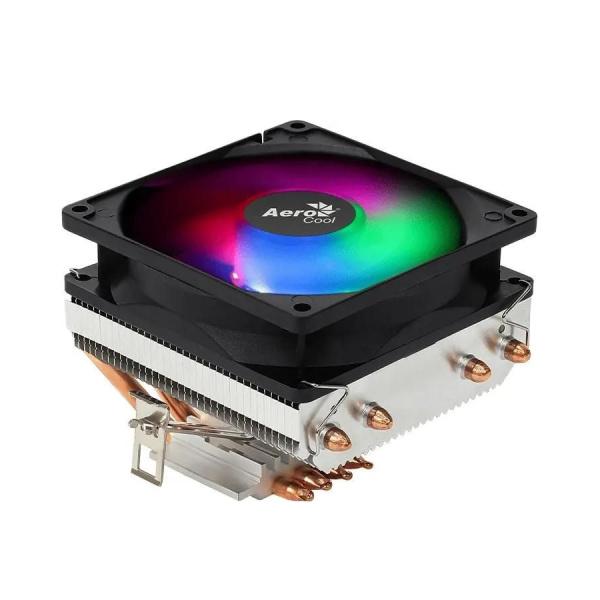 Кулер S115х/1200/1700/2011/2066AMx Aerocool Air Frost 4 (125W,90mm,1800rpm,FRGB,низкопрофильный)