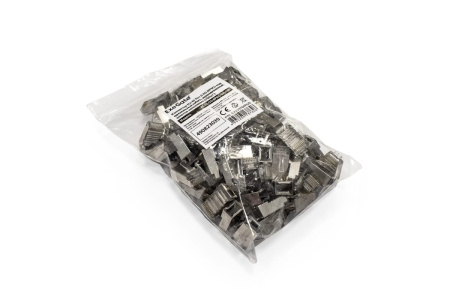 Коннектор - RJ-45 5E_уп_100шт ExeGate PL45-C5-8P8C-SH-100 экранированные, под одножильный кабель 