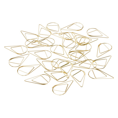 Скрепки 25мм. MESHU "Little Drops" 30шт., фигурные (MS_65863)