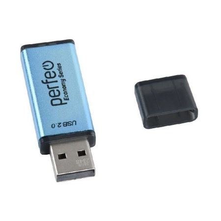 Флеш-накопитель USB2.0 64G Perfeo E03 (PF-E03N064ES) синий