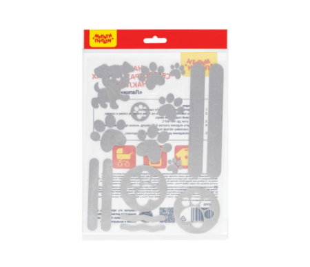 Набор светоотражающих наклеек Мульти-Пульти "Лапки", 16шт. (MS_47793)