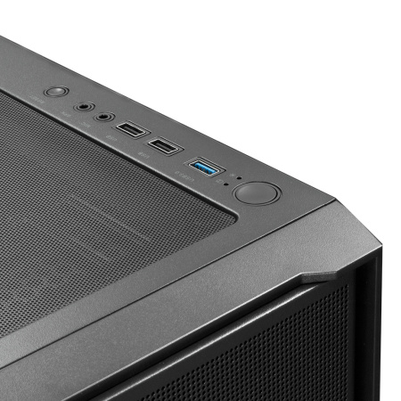 Корпус mATX Б_БП XASTRA A400M 3FRGB Black (USB3.0,Audio,TG,черный,Mesh,2х140мм+1х120мм FRGB,CPU Cooler до 175мм, VGA до 305мм)[A400M-2FC14F-1FC12F]