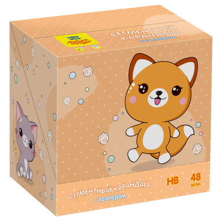 Карандаш ч/гр. сегментный "Зверята" Мульти-Пульти (КС_53326)