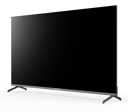 Телевизор LED Hyundai 55" H-LED55BU7006 Android TV Frameless Metal черный 4K Ultra HD 60Hz DVB-T DVB-T2 DVB-C DVB-S DVB-S2 USB WiFi Smart TV