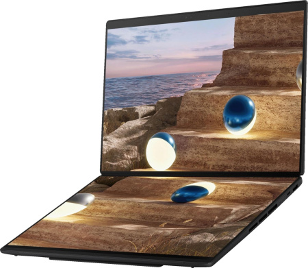 Ноутбук ASUS Zenbook Duo UX8407AA-SN279X Intel Core Ultra 9 386H/LPDDR5X 32GB 1TB/Intel Arc Graphics /14" 3K (2880 x 1800) OLED 16:10 TOUCH,WiFi 7+BT 5.4/ WIN11 PRO/1.65 kg/Moher Gray/Stylus+Sleeve