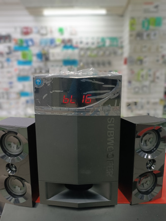 Распродажа! Актив.колонки 2.1 Dialog Progressive AP-230 65Вт, Bluetooth, FM, USB/SD, питание от сети, MDF, Black(повреждена упаковка)