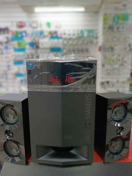 Распродажа! Актив.колонки 2.1 Dialog Progressive AP-230 65Вт, Bluetooth, FM, USB/SD, питание от сети, MDF, Black(повреждена упаковка)