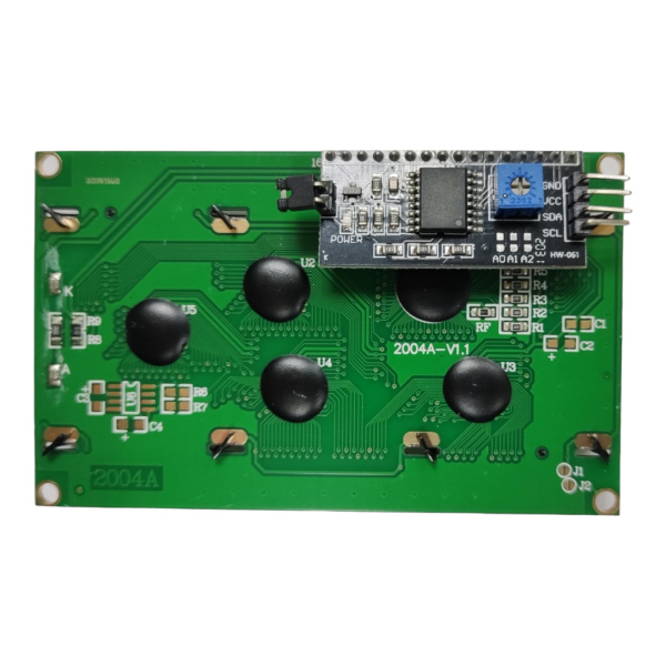дисплей LCD2004 модуль IIC/I2C для ардуино синий