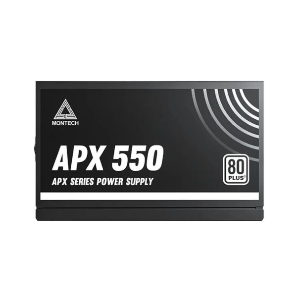 Блок питания 550Вт Montech APX 550W (ATX 2.43,APFC,120мм,2PCI-E,6SATA,80+Standard)[XWYA11-550W]
