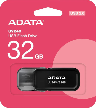 Флеш-накопитель USB2.0 32Gb A-DATA AUV240 AUV240-32G-RBK черный