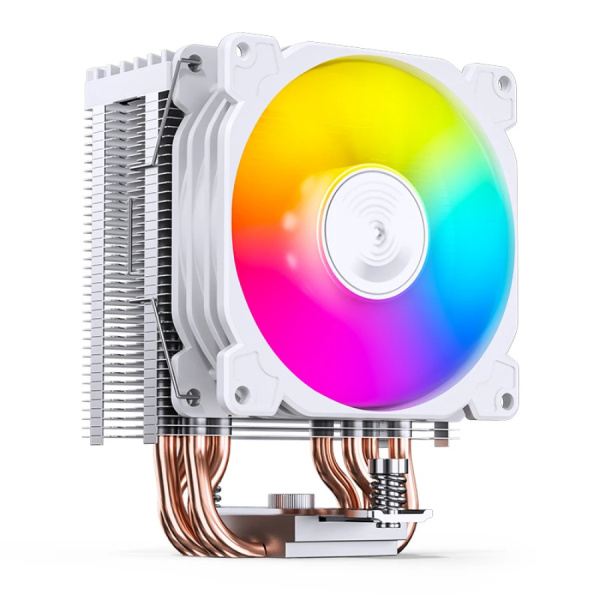Кулер S115х/1200/1700/1851/AMx Jonsbo CR-1400 E ARGB White (160W/92mm/800-2200rpm/ARGB/4 тепловые трубки/белый)