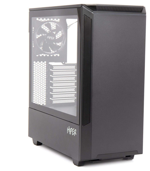 Корпус Hiper PB81 черный без БП ATX 4x120mm 2xUSB2.0 2xUSB3.0 audio bott PSU