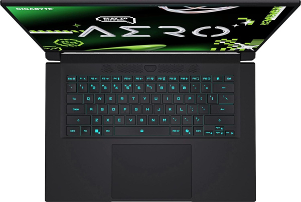 Ноутбук Gigabyte Aero X16 1VH Ryzen AI 7 350 16Gb SSD512Gb NVIDIA GeForce RTX 5060 8Gb 16" IPS QHD+ (2560x1600) без ОС black WiFi BT Cam (1VH93KZC93AD)