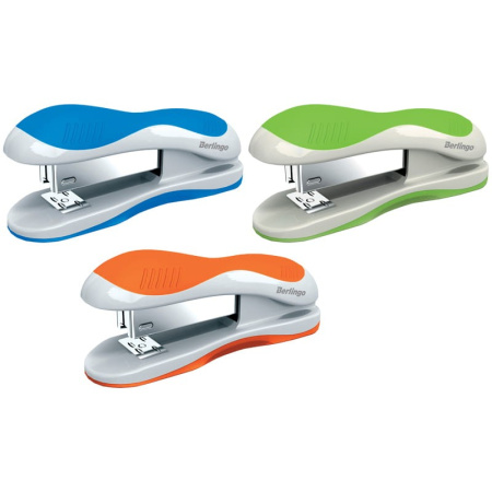 Степлер №24/6 BERLINGO "Office Soft"на 25л. ассорти (H3103)