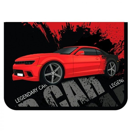 Папка для труда А4 ПЧЕЛКА "Red Car", молния ПТР-5