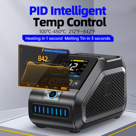 Паяльная станция Fnirsi DWS-200-F245, паяльник 100..450С, 200вт, C245-B