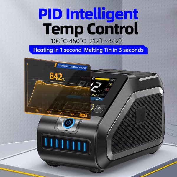 Паяльная станция Fnirsi DWS-200-F245, паяльник 100..450С, 200вт, C245-B