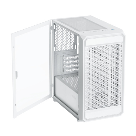 Корпус mATX Б_БП XASTRA A303M 3FRGB White (USB3.0,Audio,TG,белый,Mesh,1х120мм+2х140мм FRGB,CPU Cooler до 160мм, VGA до 285мм)[A303M-2FC14F-1FC12F-D-WH