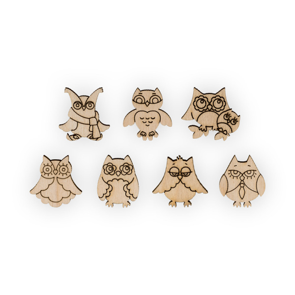 Мини-набор "Mr. Carving" ВД-547 "Совы-лилипутики 2" фанера 0.3 см