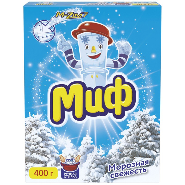 Стиральный порошок МИФ "Морозная свежесть" ручная стирка 400гр
