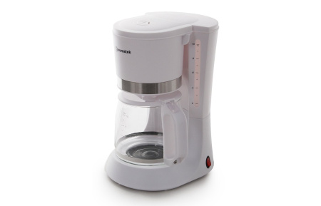 Кофеварка Eurostek ECM-6630 White 680Вт, 1.2л, капельная, тип кофе: молотый