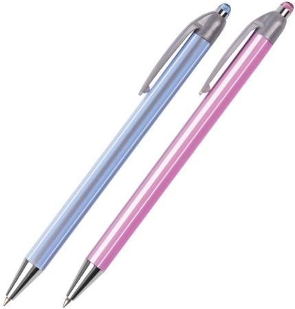 Ручка шариковая BRAUBERG "Sakura" 0,5мм, автомат, синяя (141287)