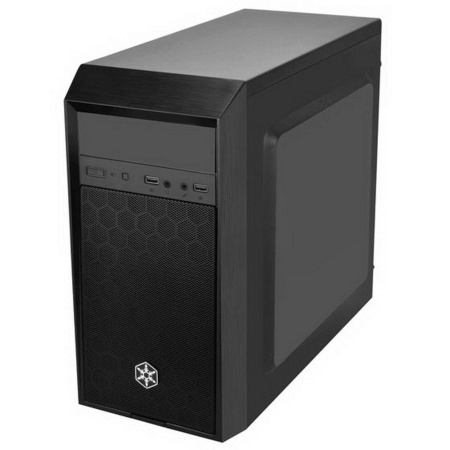 Корпус для ПК Silverstone Bad Pack SST-PS16B Precision Mini Tower Micro ATX Computer Case, quiet, black bp