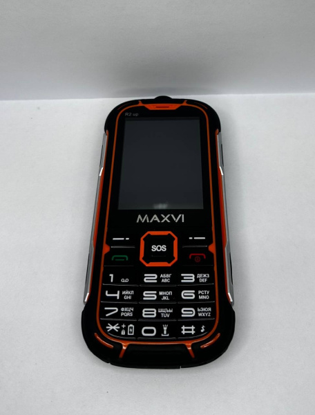 Распродажа! Сотовый Maxvi R2 up Orange 2sim/2.8"/320*240/microSD/1.3МП/Bt/4000мАч/моноблок(царапины)