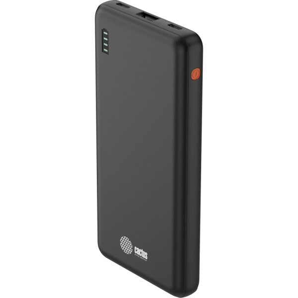 Аккумулятор внешний 10000_mAh Cactus CS-PBFSAA-10000 4.5A USB-A/2xUSB-C черный