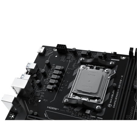 Материнская плата Maxsun MS-Challenger B850M-K B850, AM5, 2*DDR5, 1*PCIEx16, 1*PCIEx1, 1*M.2, 6*USB3.2Gen1, 4*USB2.0, 2*SATA3.0, 1G, HDMI, M-ATX, RTL
