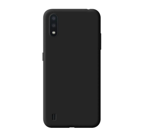Чехол силиконовый для Samsung Galaxy A01 Deppa Gel Color Case черный (87446)