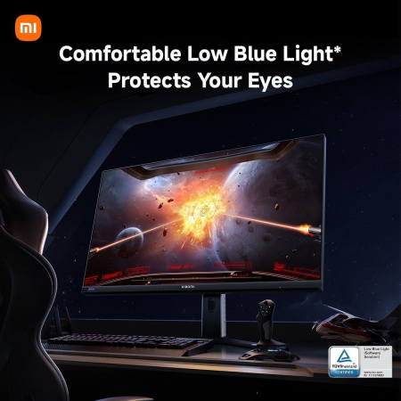 Монитор 27" Xiaomi Mini LED Gaming Monitor G Pro 27i Black-White (Fast IPS, 2560x1440,  HDMI+HDMI+DP+DP, 1 ms, 178°/178°, 600 cd/m, 1000:1, 180Hz) (ELA5585EU)