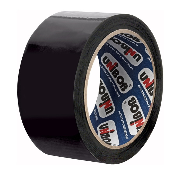 Скотч 48*66м.*45мкм. UNIBOB черный (30589)