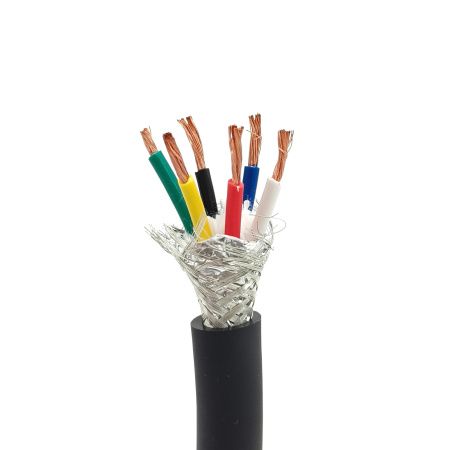 Кабель экранированный TRVVP  6х0.75мм2, метражом, гибкий для ЧПУ