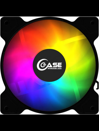 Кулер в корпус 120х120х25 Powercase (M2_6P) ARGB (1200prm/6pin/58 CFM/29.58дБ/подшипник гидравлический/ARGB)